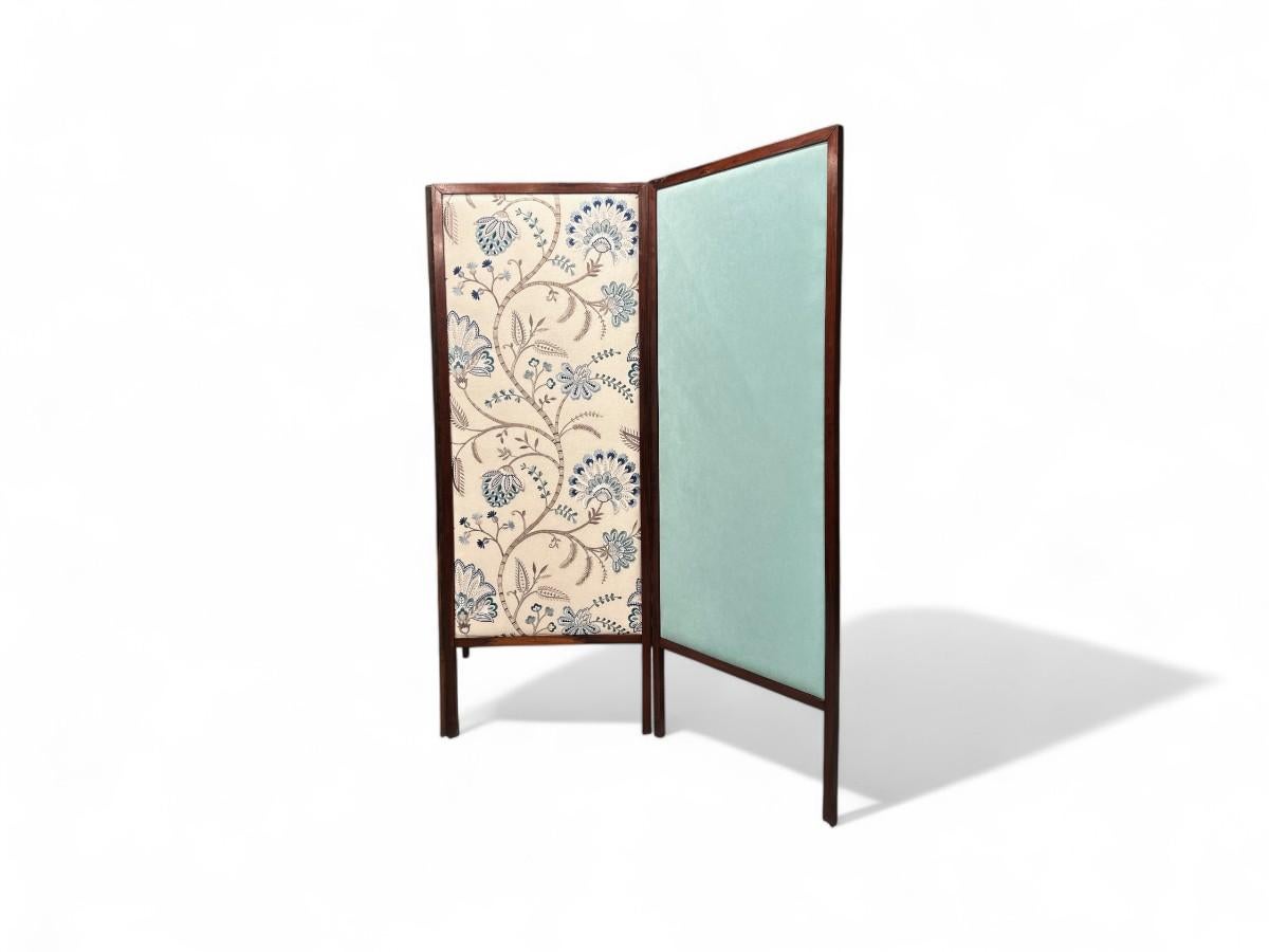 Brazilian Screen in Rosewood & Two Fabrics, Sergio Rodrigues, 1960s - Lot 191A For Sale