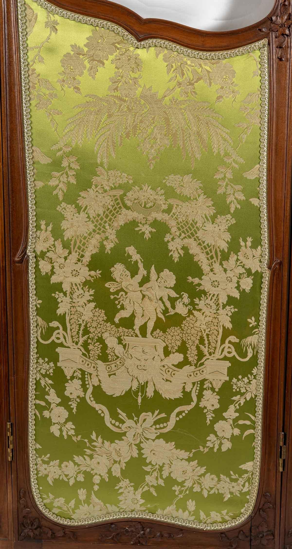 Screen in the Louis XV Style, Xixth Century In Good Condition In Saint-Ouen, FR