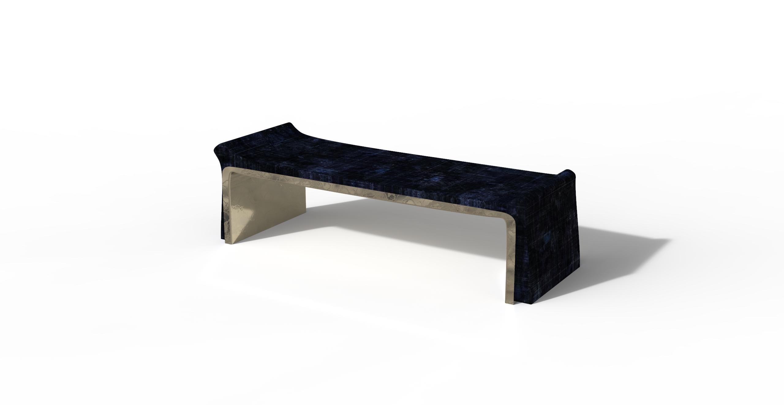 Cama Screen Luohan de latón, concha, alpaca y laca by Artempo Chino en venta