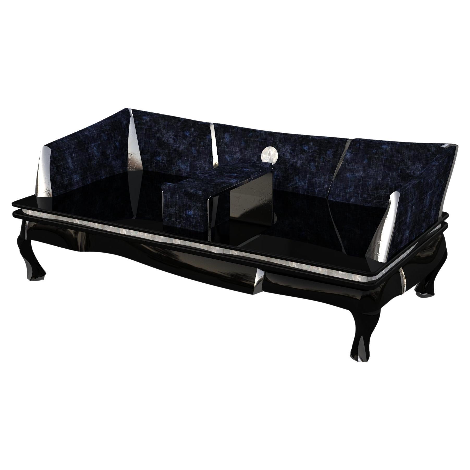 Cama Screen Luohan de latón, concha, alpaca y laca by Artempo en venta