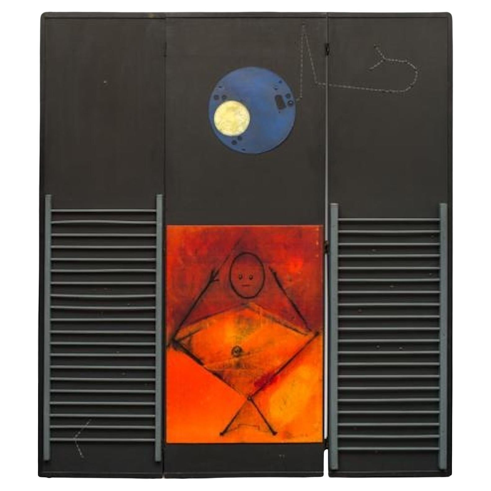 Screen "the Great Ignorant" by Max Ernst, 1974