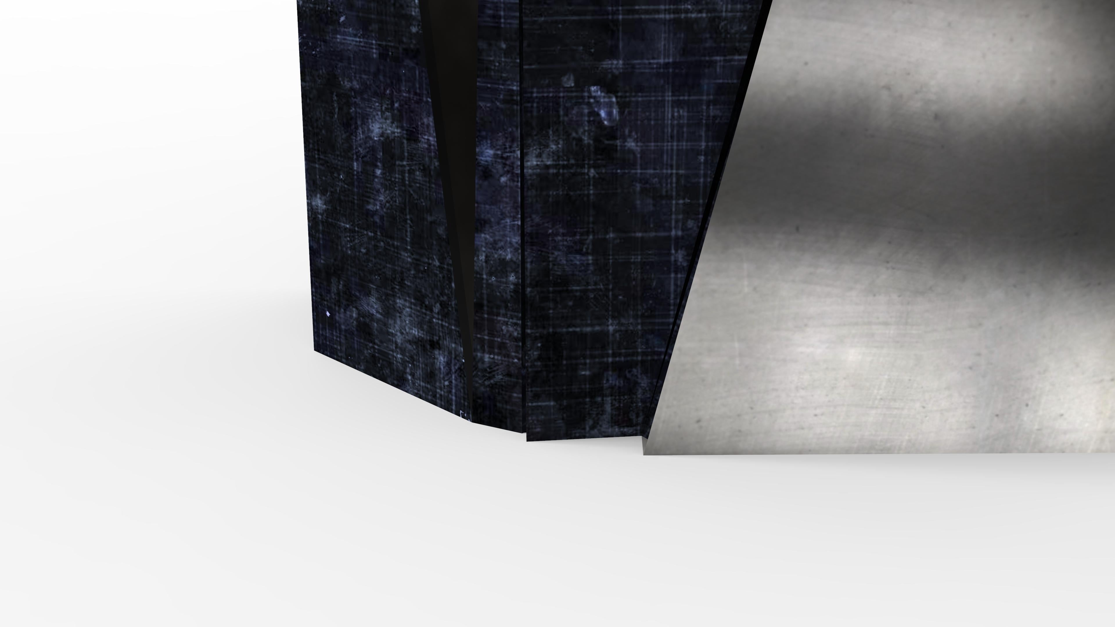 Moderno Armadietto a muro per schermi in nichel e lacca di Artempo in vendita