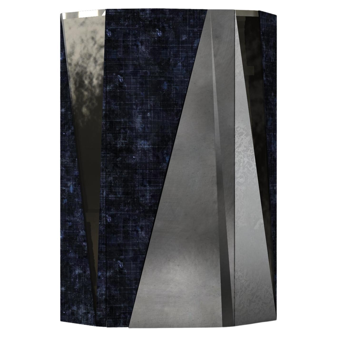 Armadietto a muro per schermi in nichel e lacca di Artempo