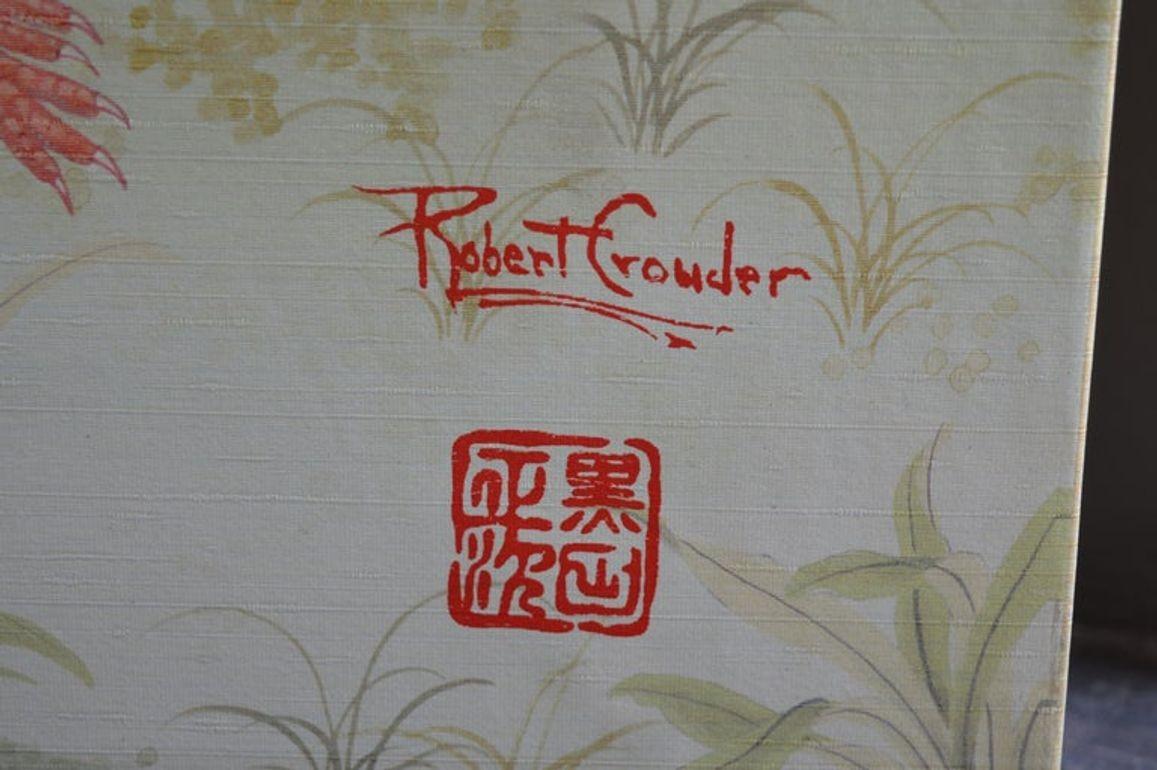 Écran avec détails en feuilles d'or de Robert Crowder en vente 5
