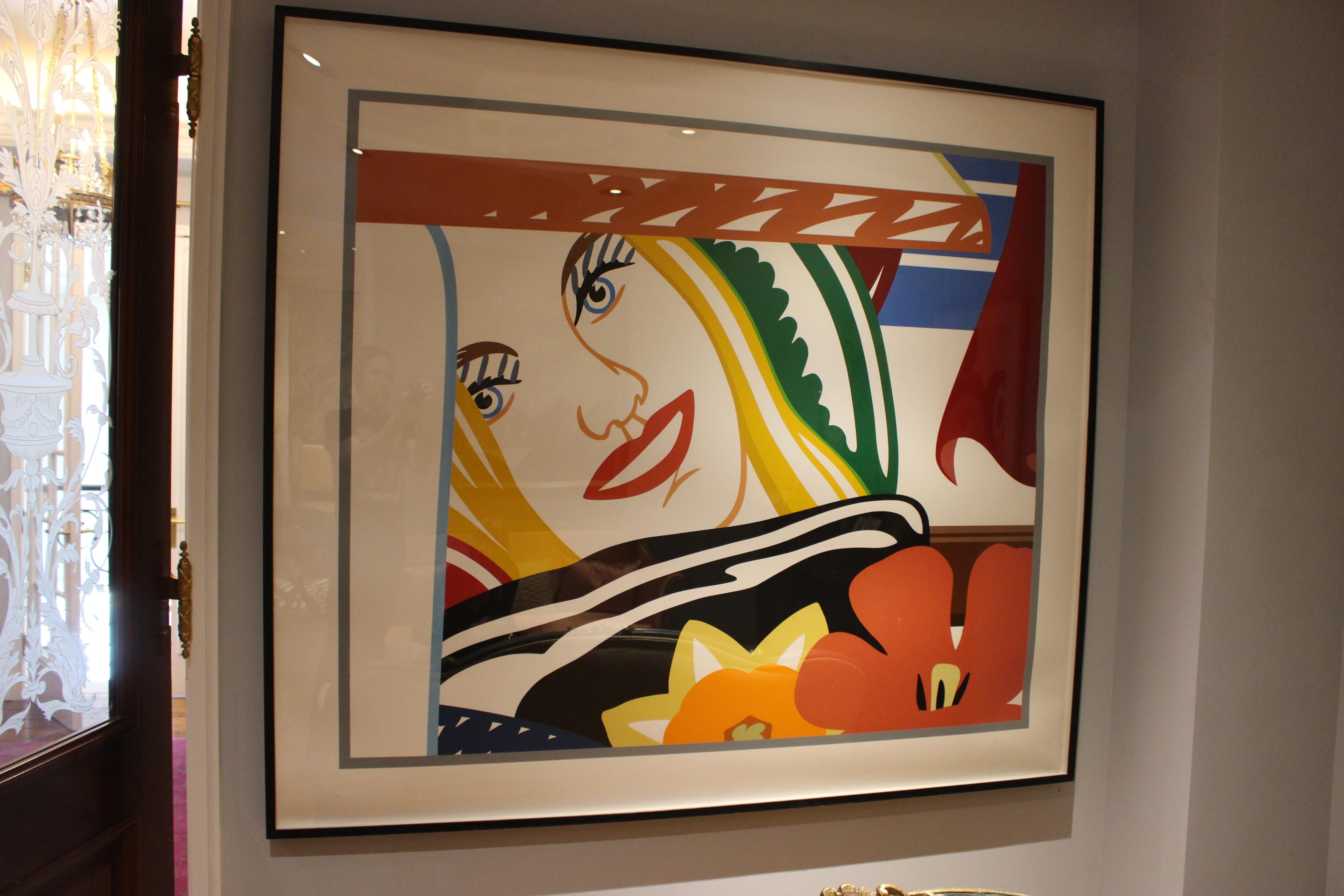 Late 20th Century Screenprint Bedroom Face #41 in Colors on Museum Board by Tom Wesselmann For Sale
