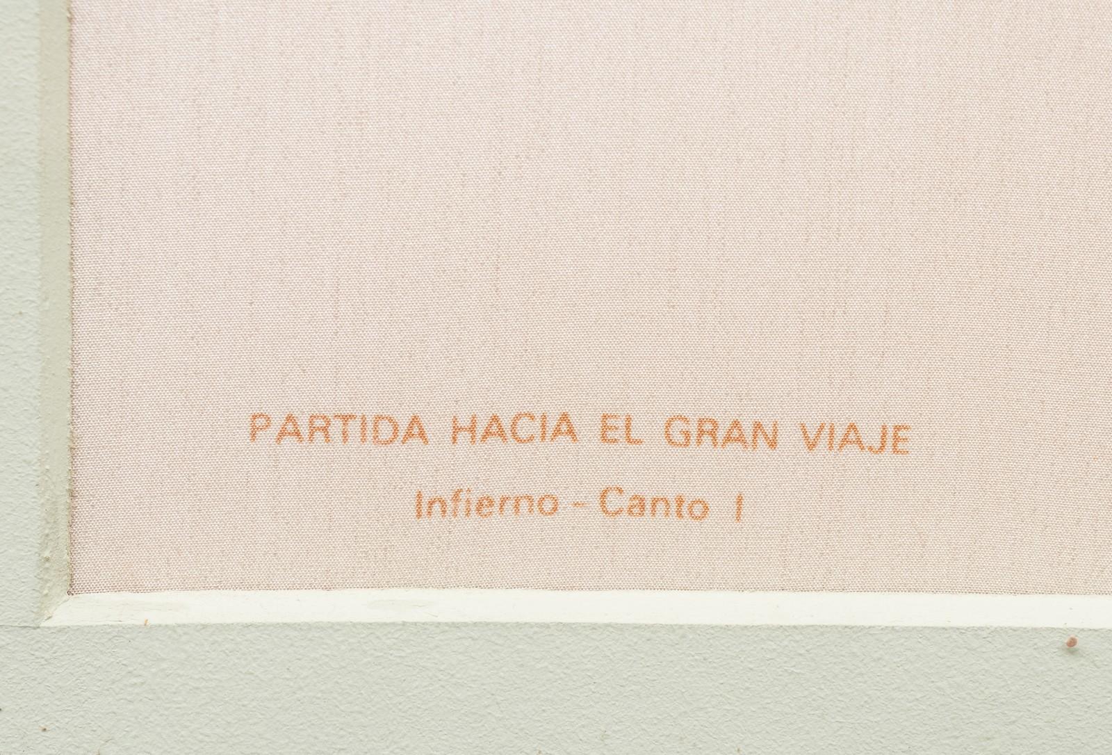 Serigrafia su seta dopo l'illustrazione di Salvador Dali per la Divina Commedia di Dante In condizioni buone a Vienna, AT