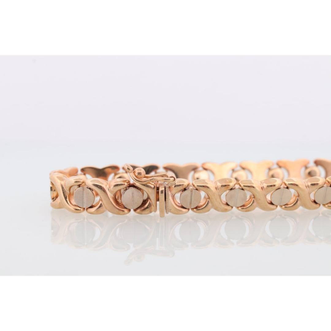 Gliederarmband mit Schraubenkopf 14k Gold. XO XO Fancy 14k Gelbgold Kette Link 6