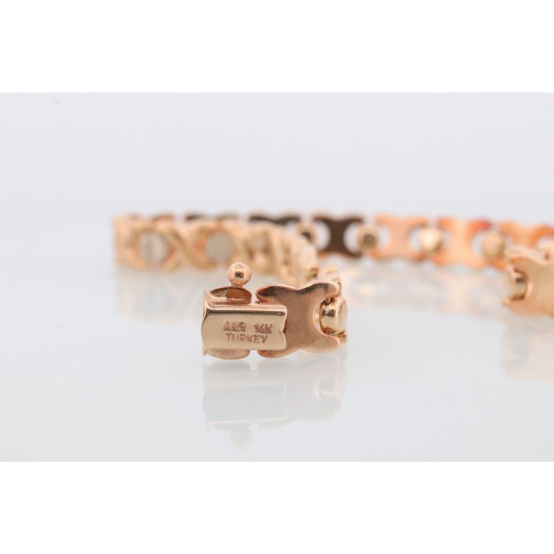 Gliederarmband mit Schraubenkopf 14k Gold. XO XO Fancy 14k Gelbgold Kette Link 5