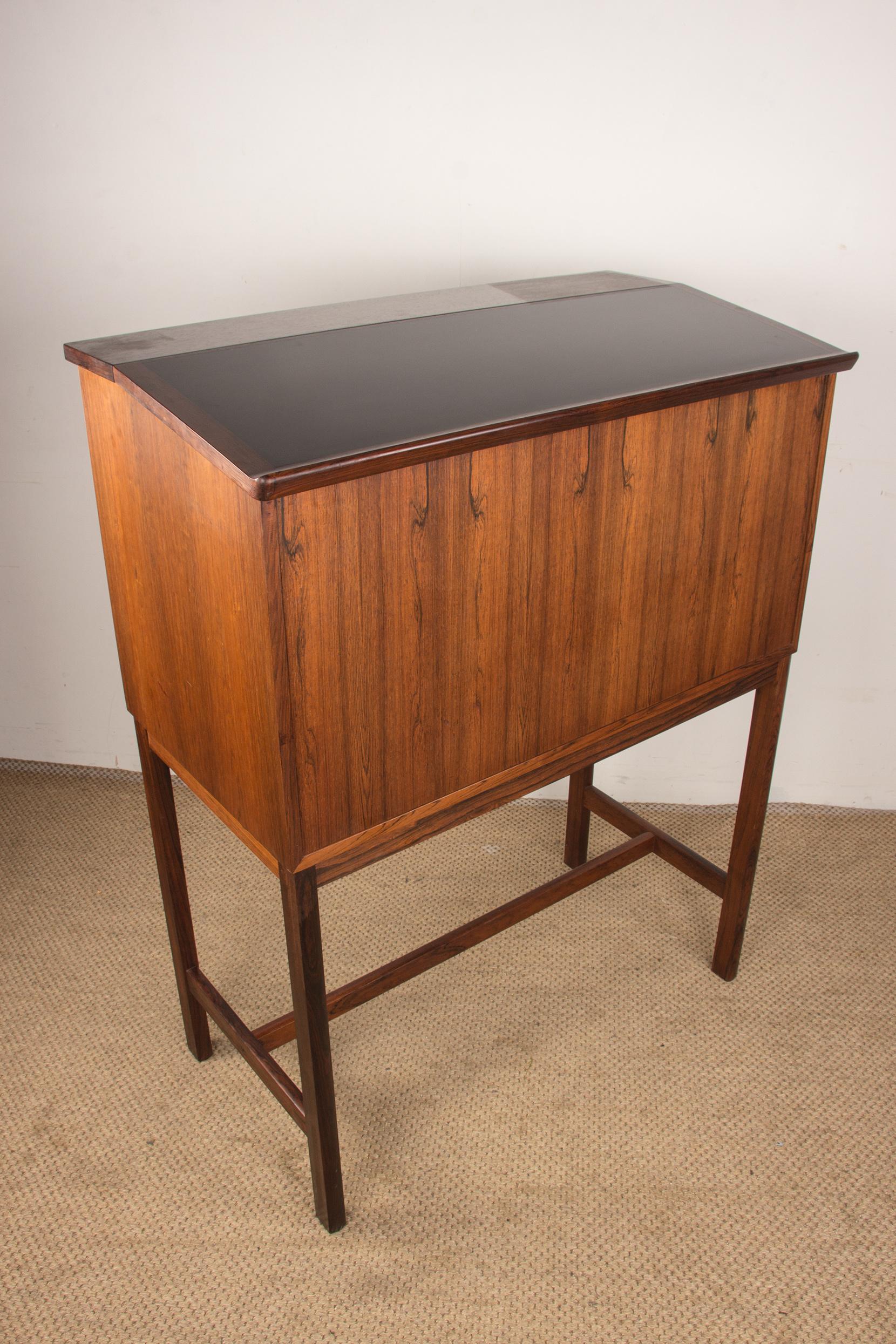 Bar e segretaria Scriban in palissandro e formica di Hans Olsen per C.S. Mobler 1 in vendita 12