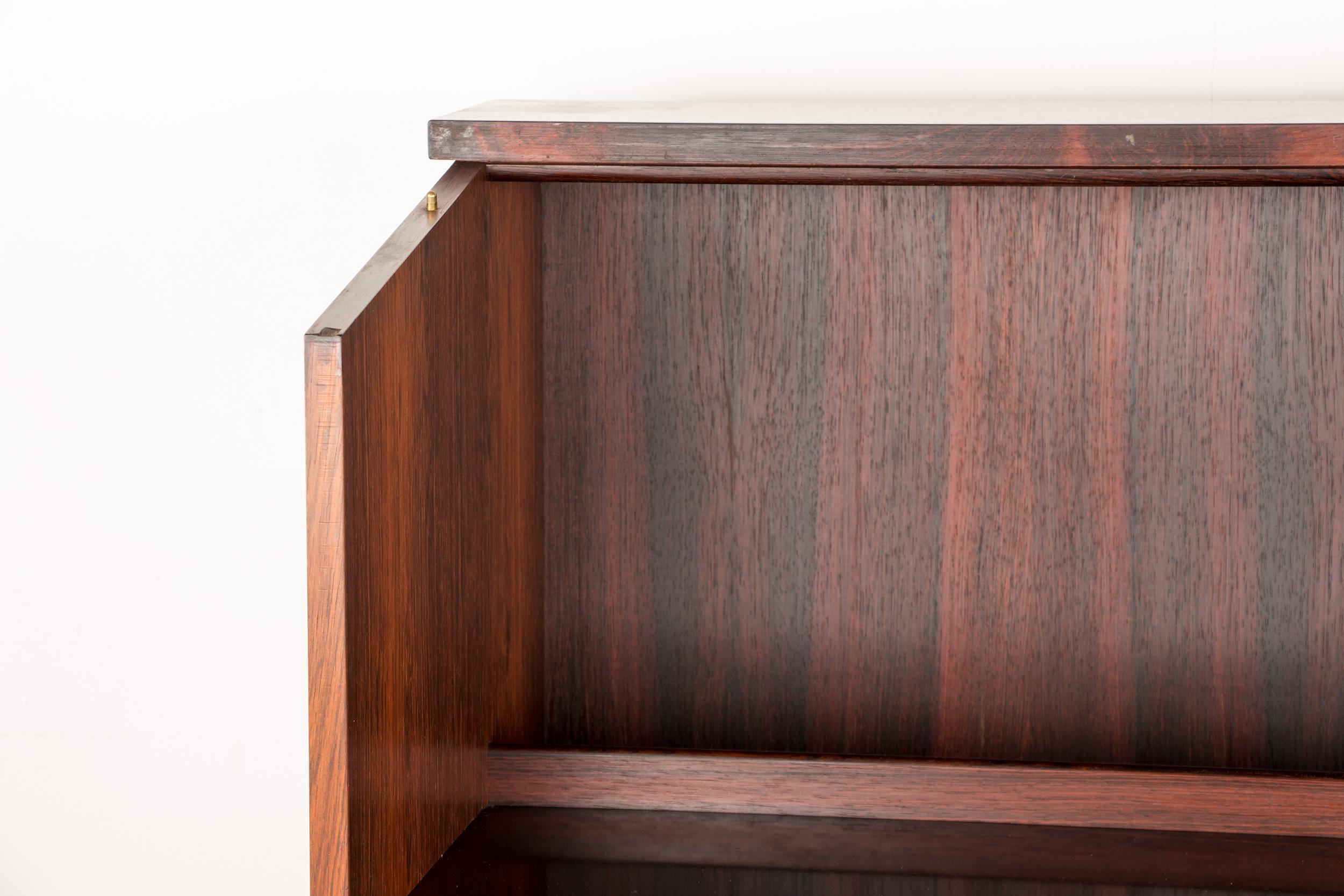 Bar e segretaria Scriban in palissandro e formica di Hans Olsen per C.S. Mobler 1 In condizioni ottime in vendita a JOINVILLE-LE-PONT, FR