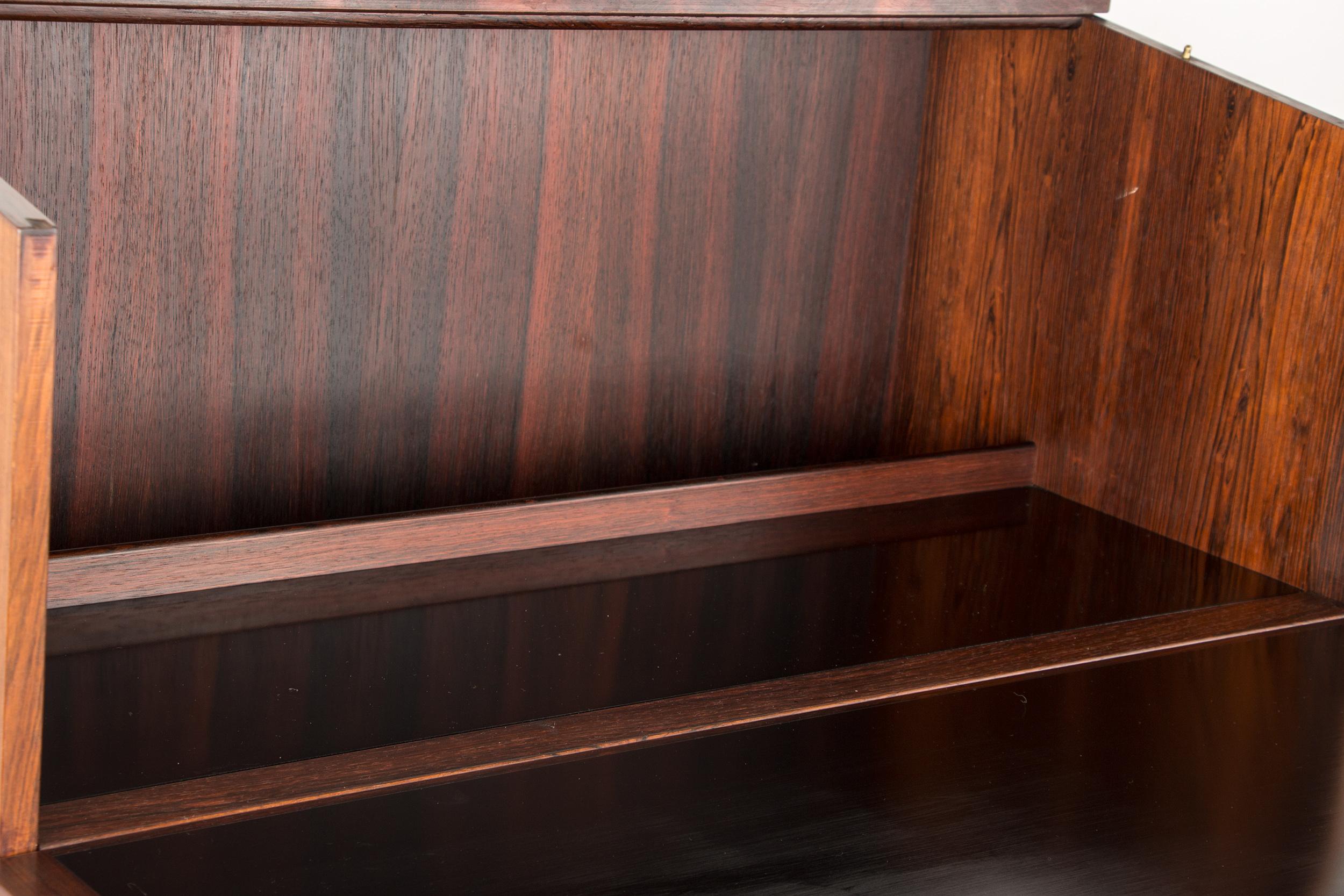 Ottone Bar e segretaria Scriban in palissandro e formica di Hans Olsen per C.S. Mobler 1 in vendita