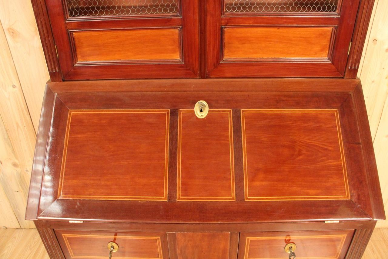 Fine XVIII secolo Libreria Scriban in massello, 18° secolo, Luigi XVI, Mobili da porto in vendita