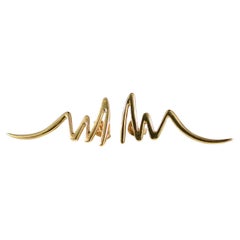 Scribble / Zig Zag Earrings by Paloma Picasso for Tiffany & Co 18K Yellow Gold