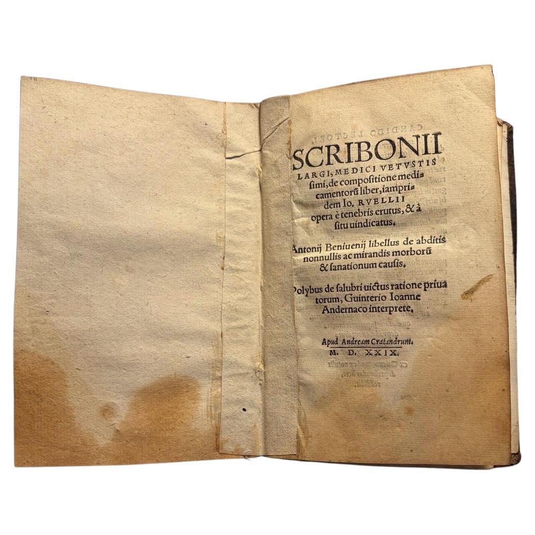 Scribonius Largus De Compositione Medicamentorum Basel 1529 im Angebot