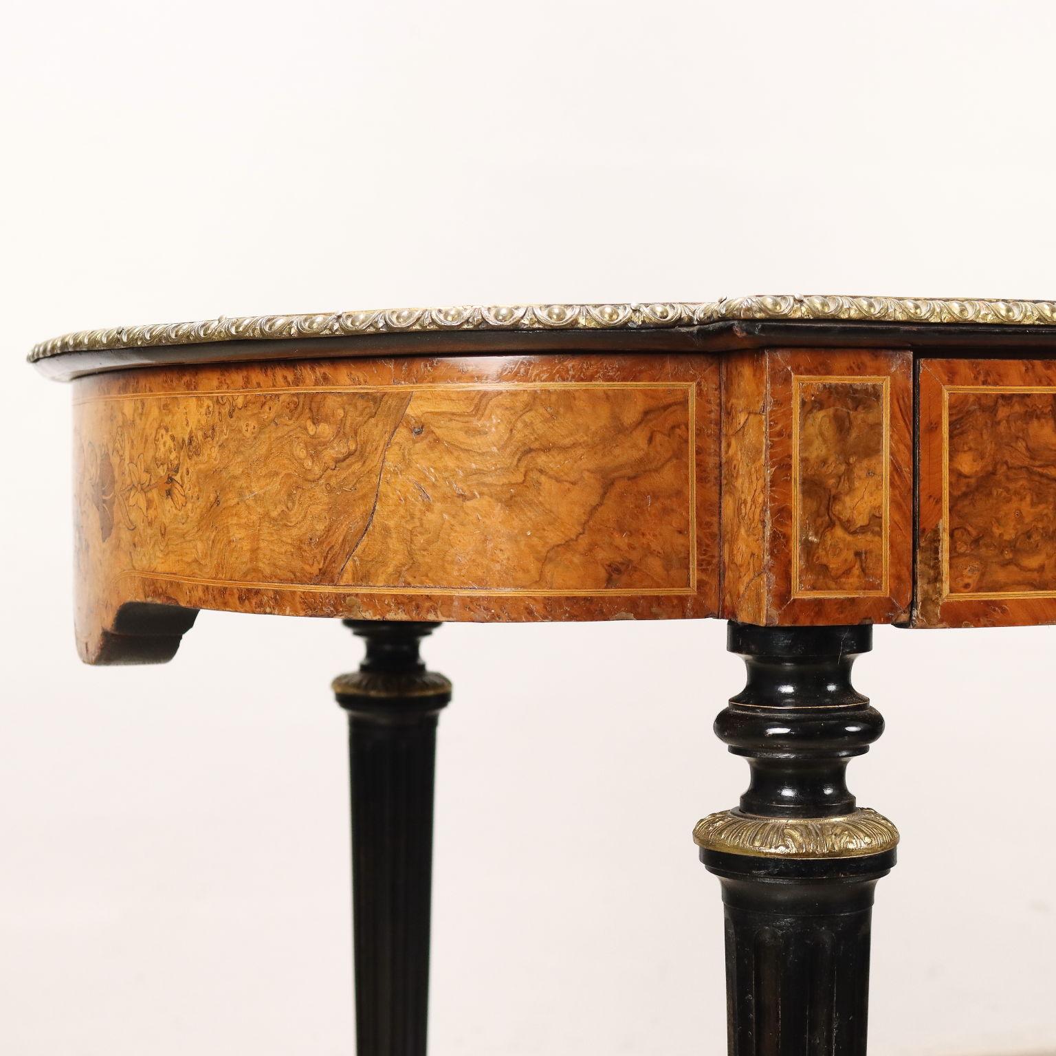 Impiallacciato Scrittoio a Giorno WM. Johnson & Son Sheffield 1870 Ca. in vendita