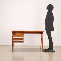 1950s oak writing desk