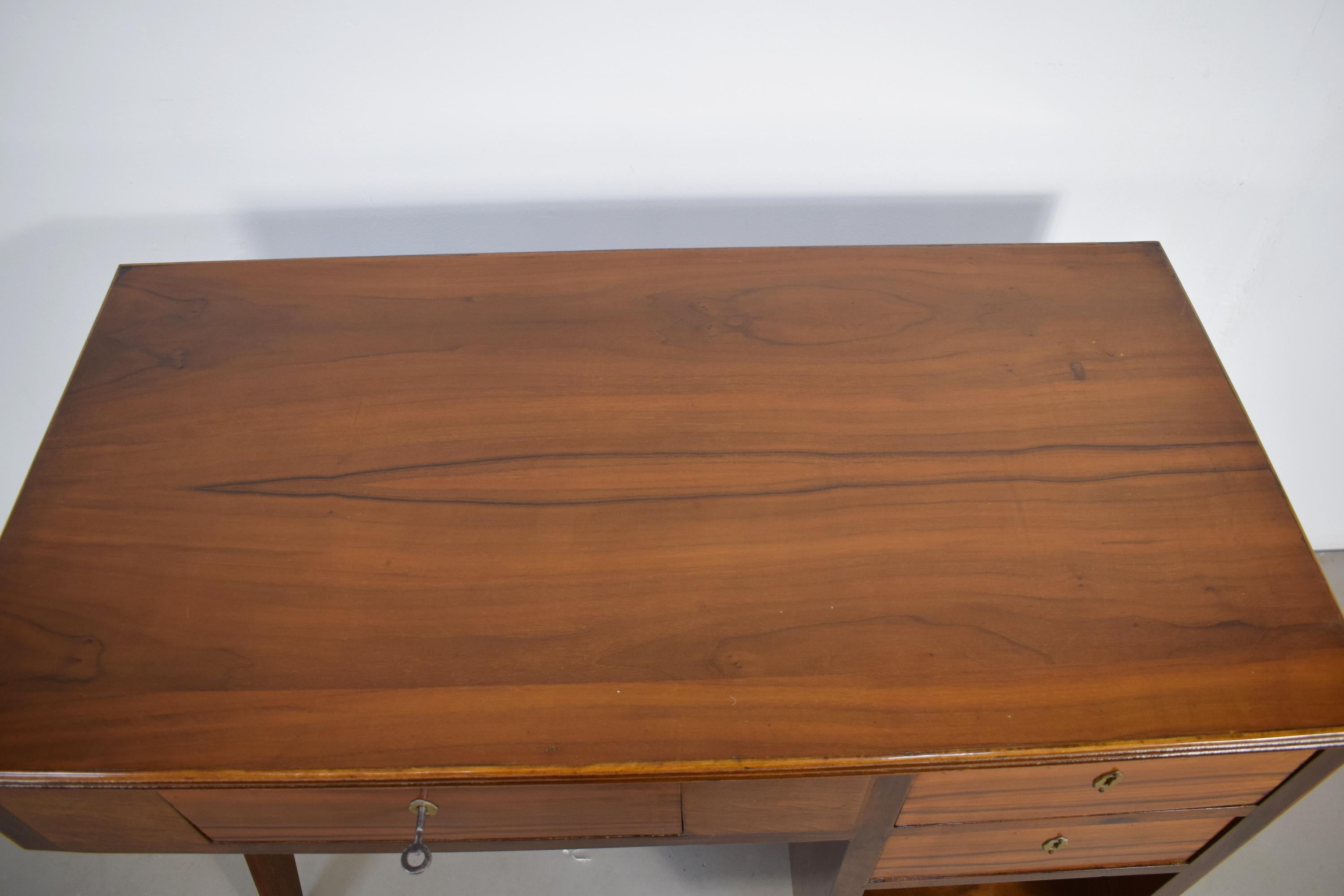 Mid-20th Century Wooden writing desk, Italy, 1940s.