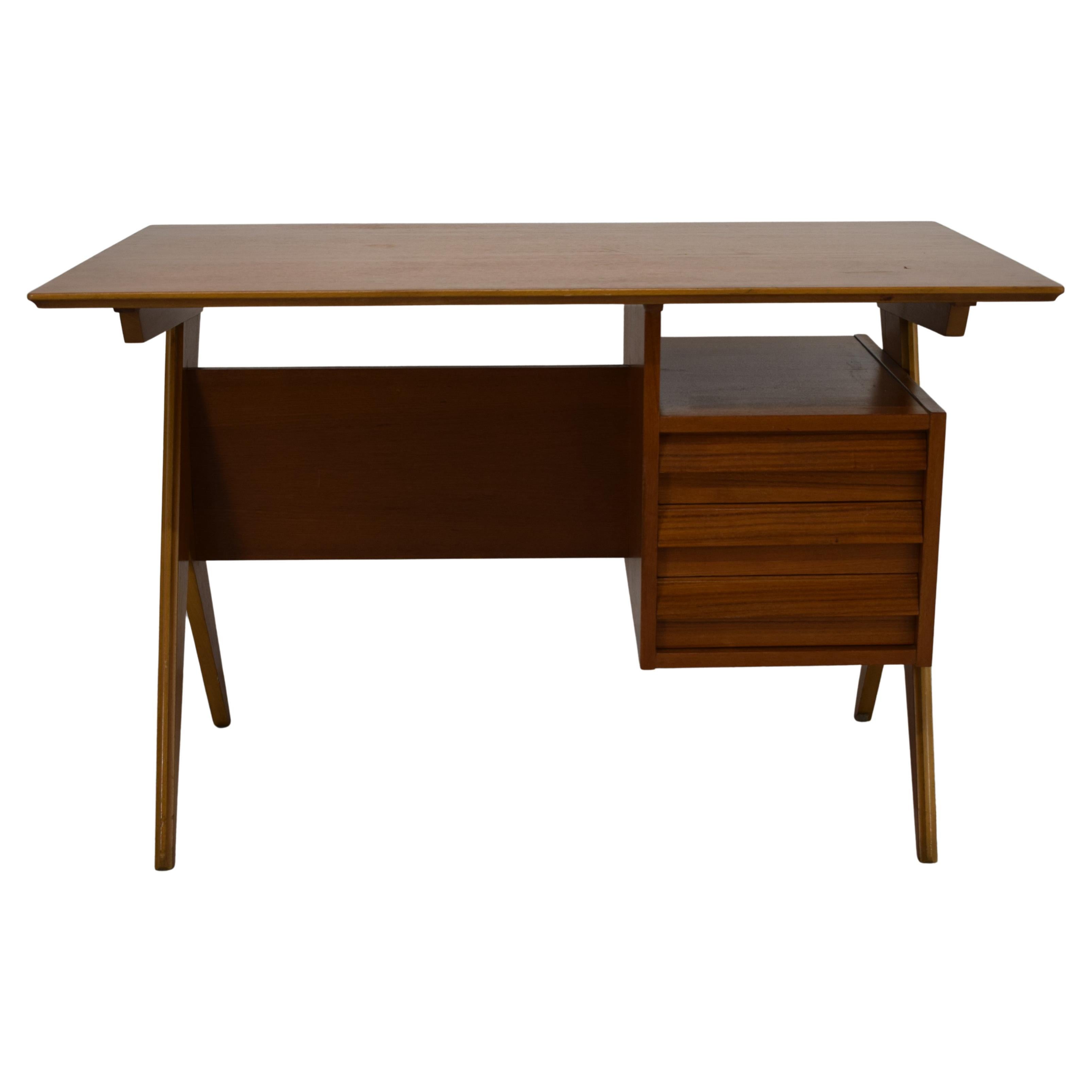 Scrittoio legno, Italia, 1960