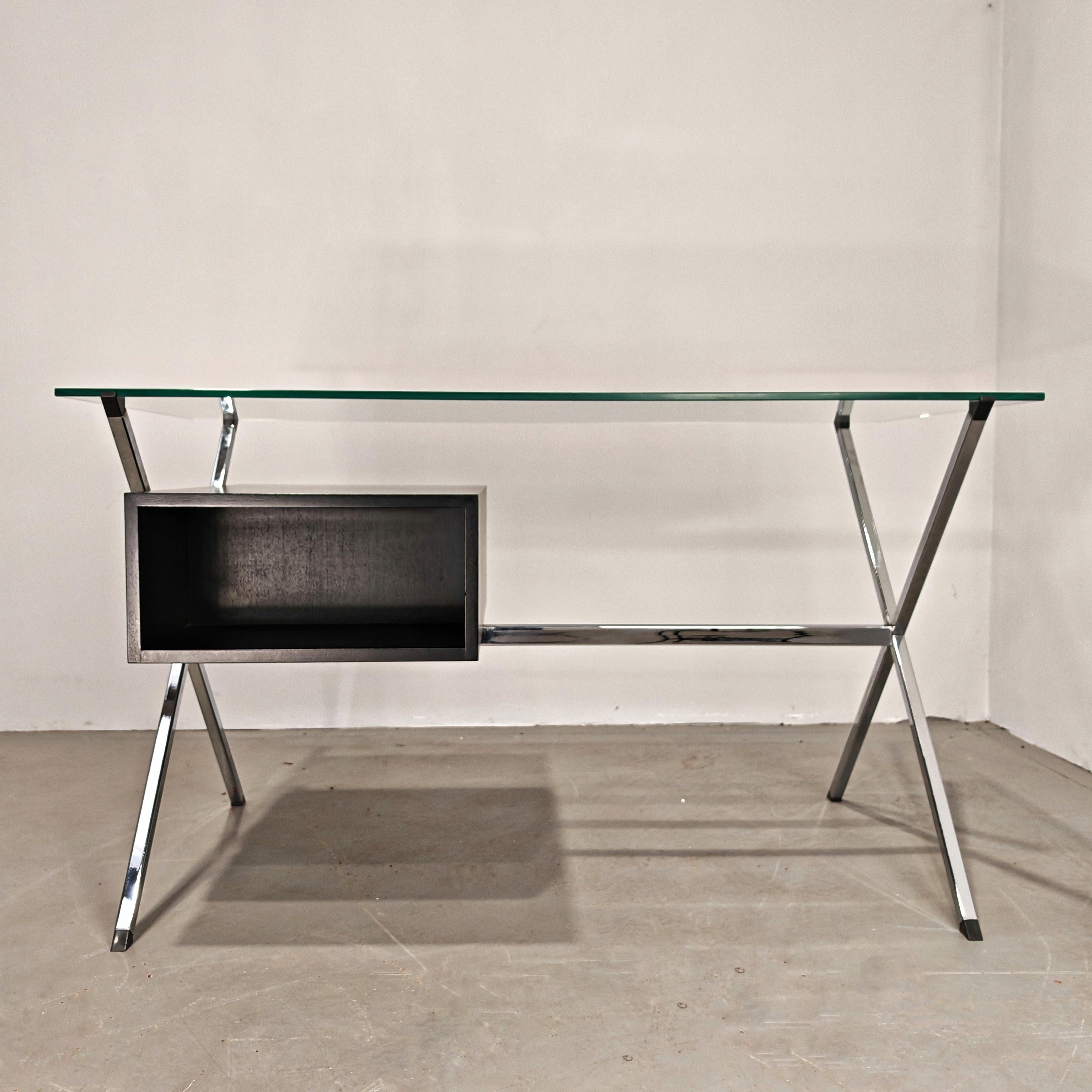 Vetro Scrittoio Mini Desk Franco Albini per Knoll 1970's in vendita