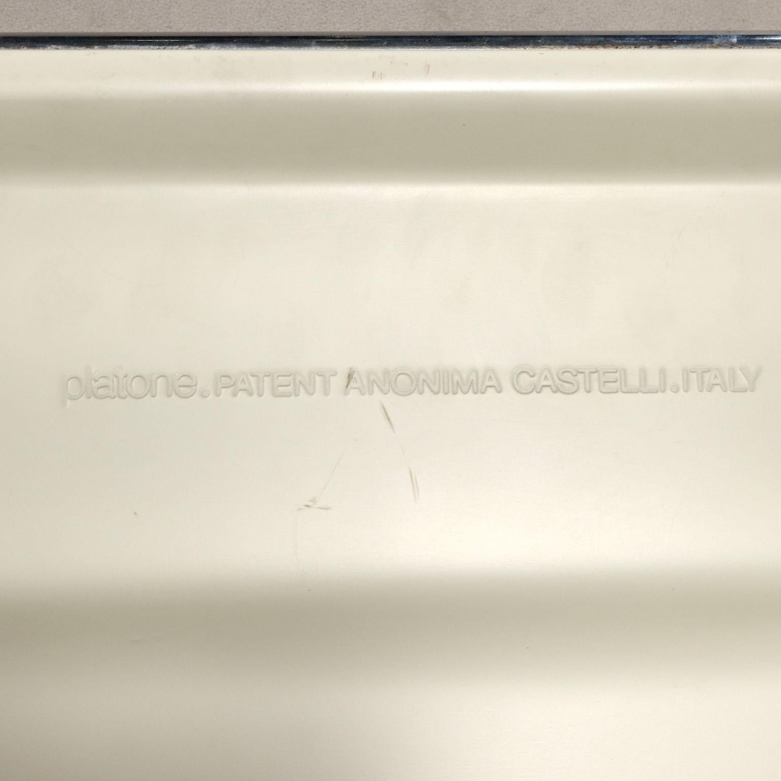 Escritorio 'Plato' de Giancarlo Piretti para Anonima Castelli 1960s-70s Metal en venta
