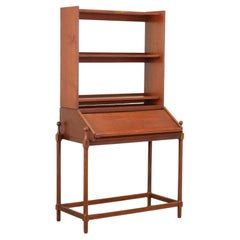 Proserpio Desk Vintage 1960s Teak Veneer Wood