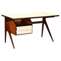 Scrittoio Vintage Anni 50 con piano in formica completamente restaurato