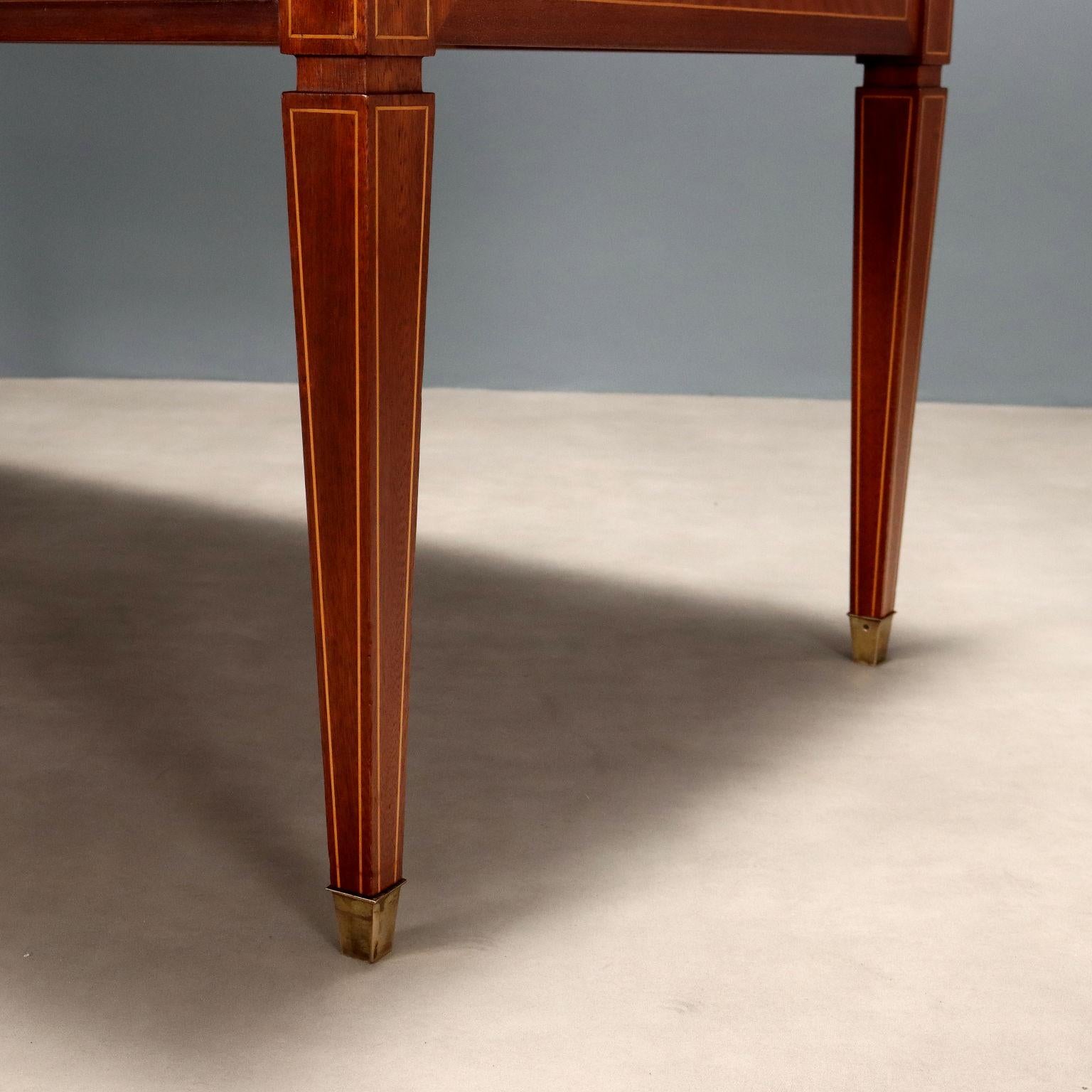Veneer Desk 1960s Italian production, restored For Sale