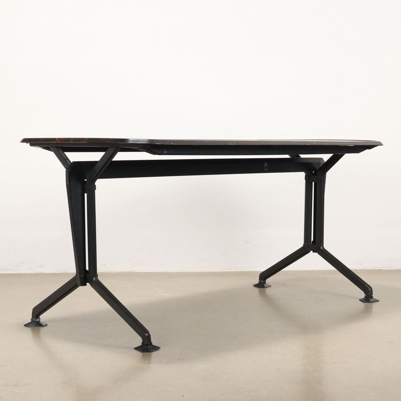 Metal Arch Desk by BBPR for Olivetti 60s-70s For Sale