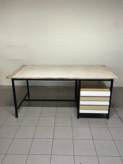 Scrivania con piano inclinabile anni '60
