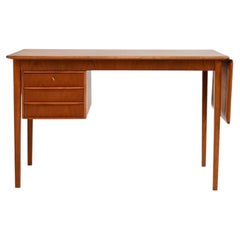 Desk with teak flap from the 1960s