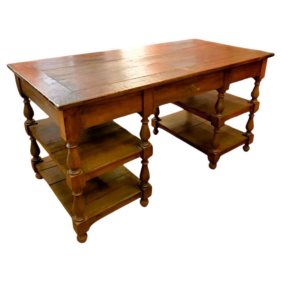 Desk  with "open" shelves from 1850 Italian