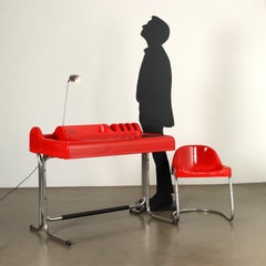 Desk with chair 'Orix' by Vittorio Parigi & Nani Prina 1970s