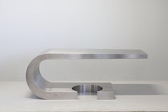 Bureau "Diapason" en acier inoxydable de Marzio Cecchi pour Studio Most