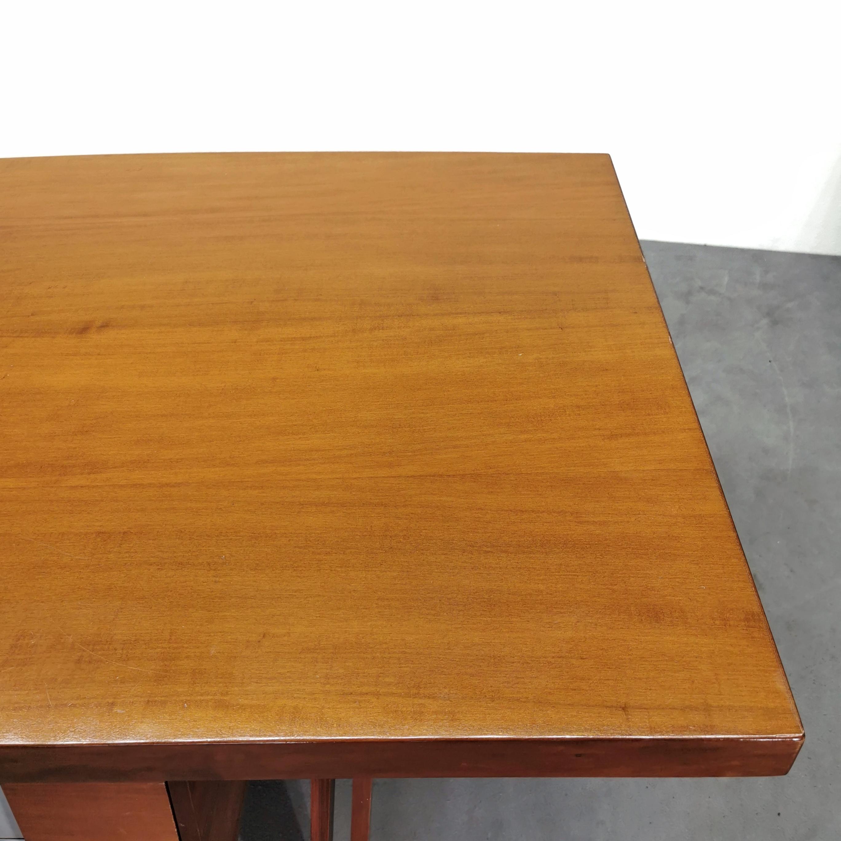 Teak Executive Desk designer Ico Parisi for MIM 1950s For Sale 13