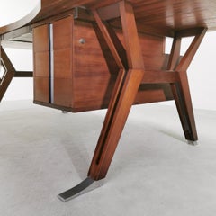 Scrivania Direzionale in teak designer Ico Parisi per MIM anni 50