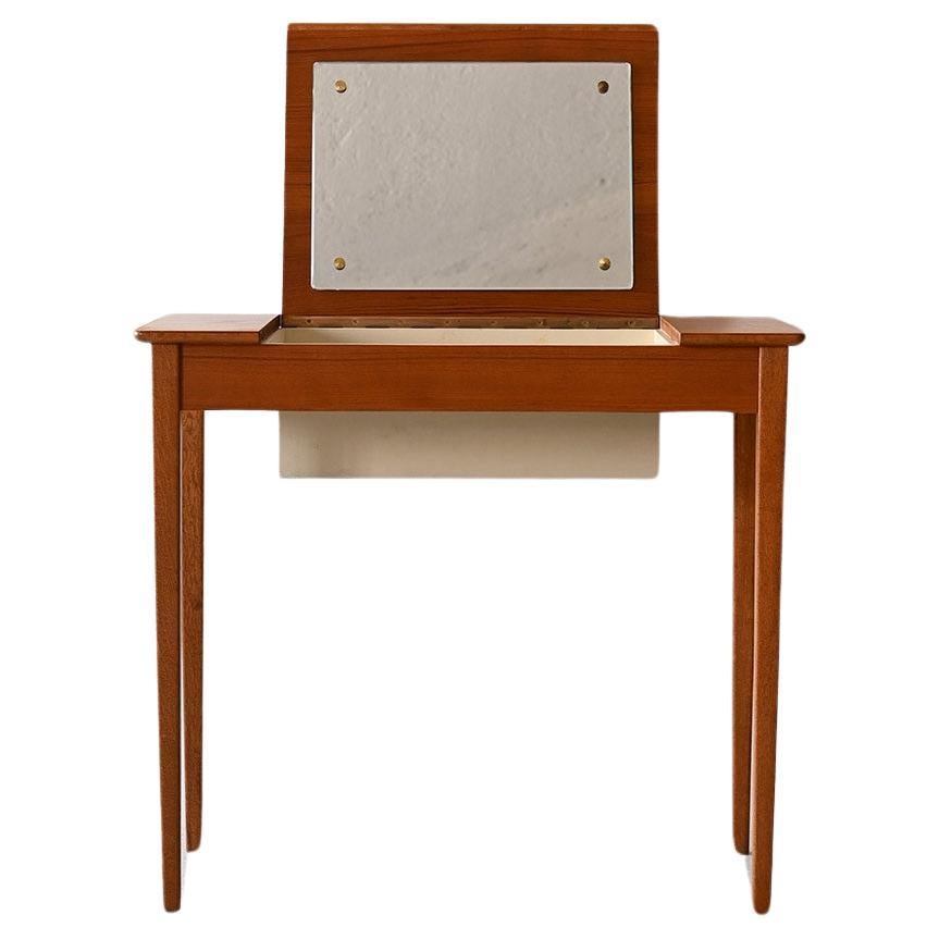 Teak desk with mirror For Sale