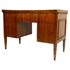 Wood panelled desk, early 19th century