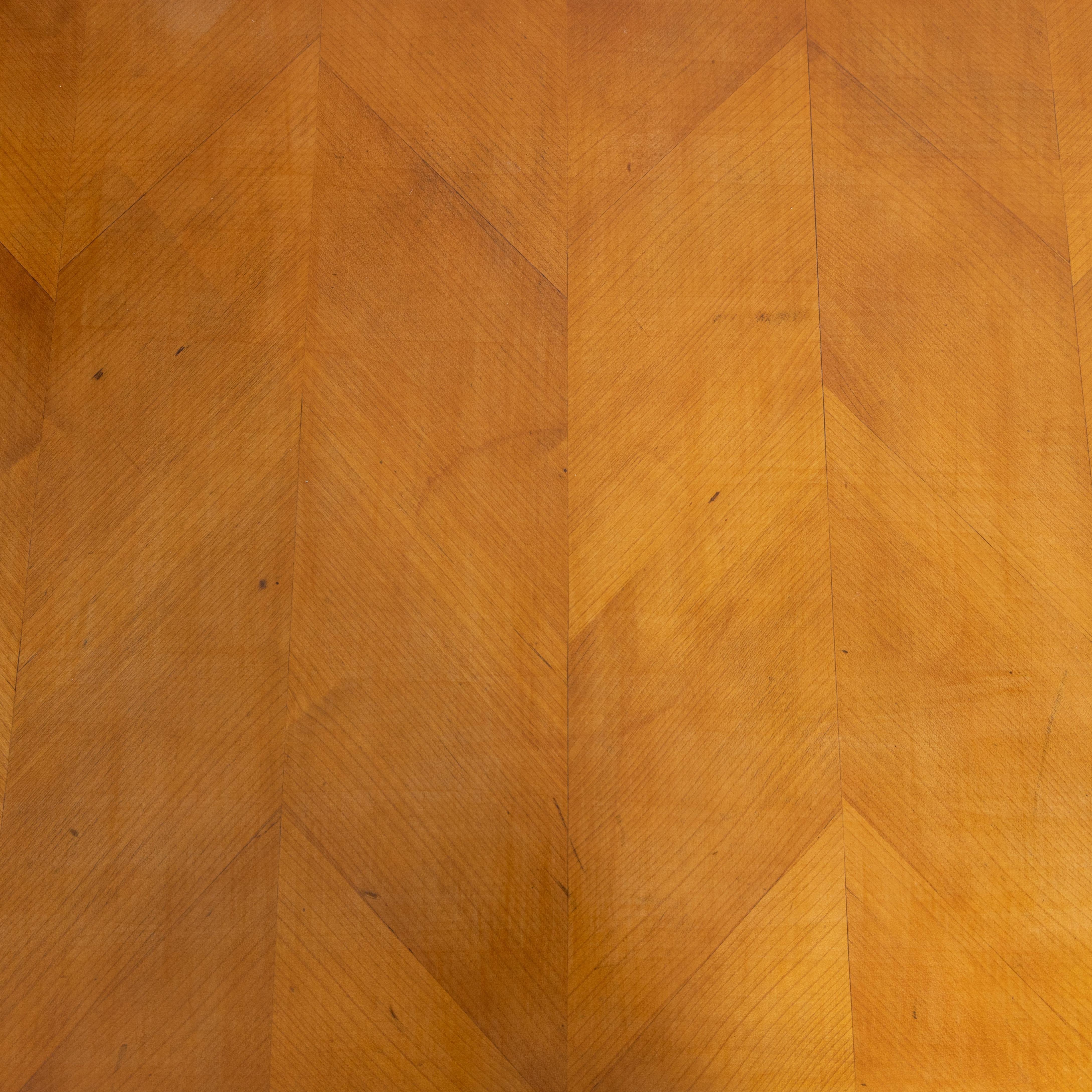 Mid-20th Century Scrivania mid-century, legno intarsiato, 1950 circa in vendita