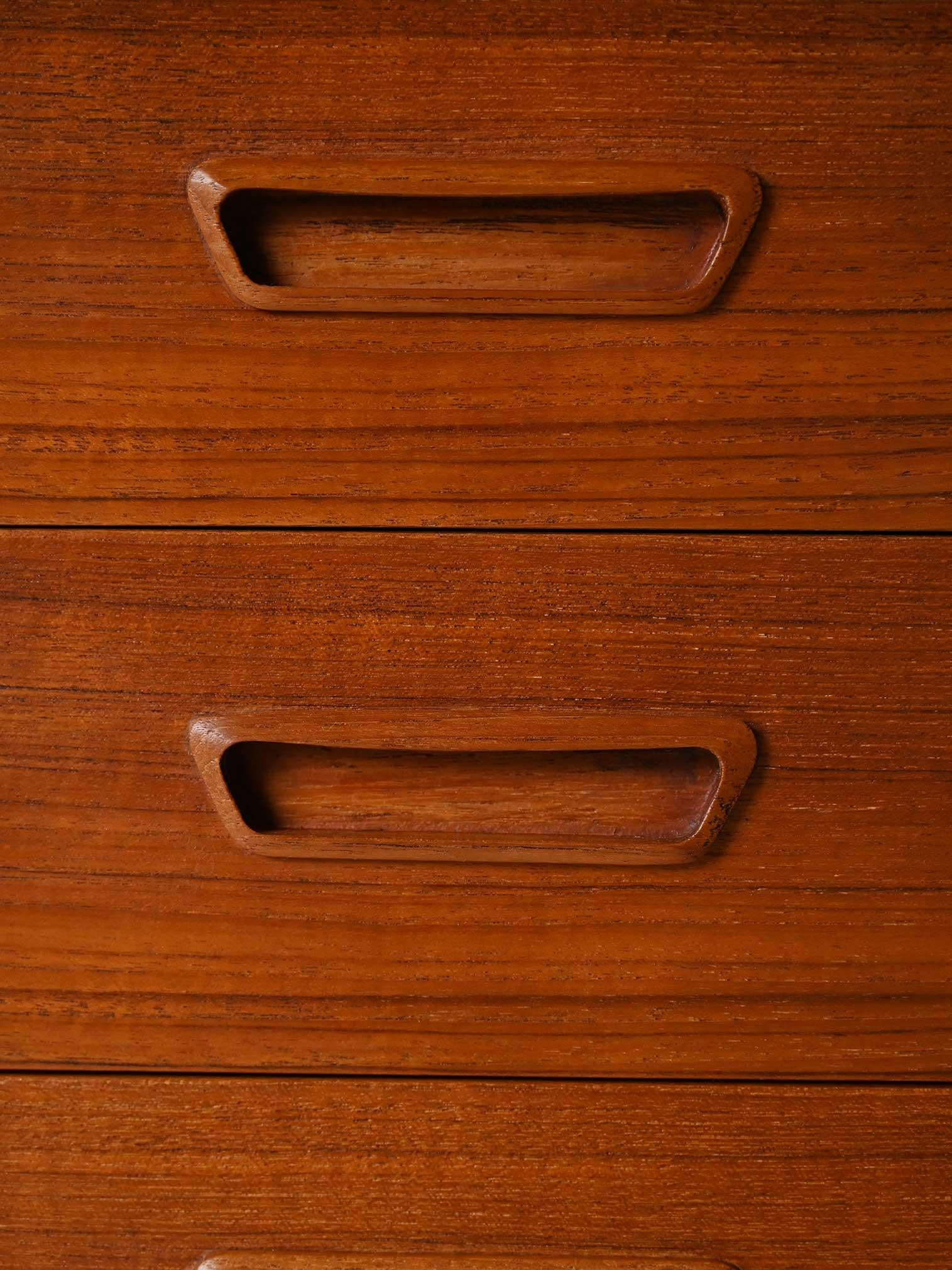 Scrivania scandinava anni ’60 in teak en vente 2