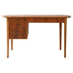 Scrivania scandinava vintage anni ’50/’60 in frassino e noce