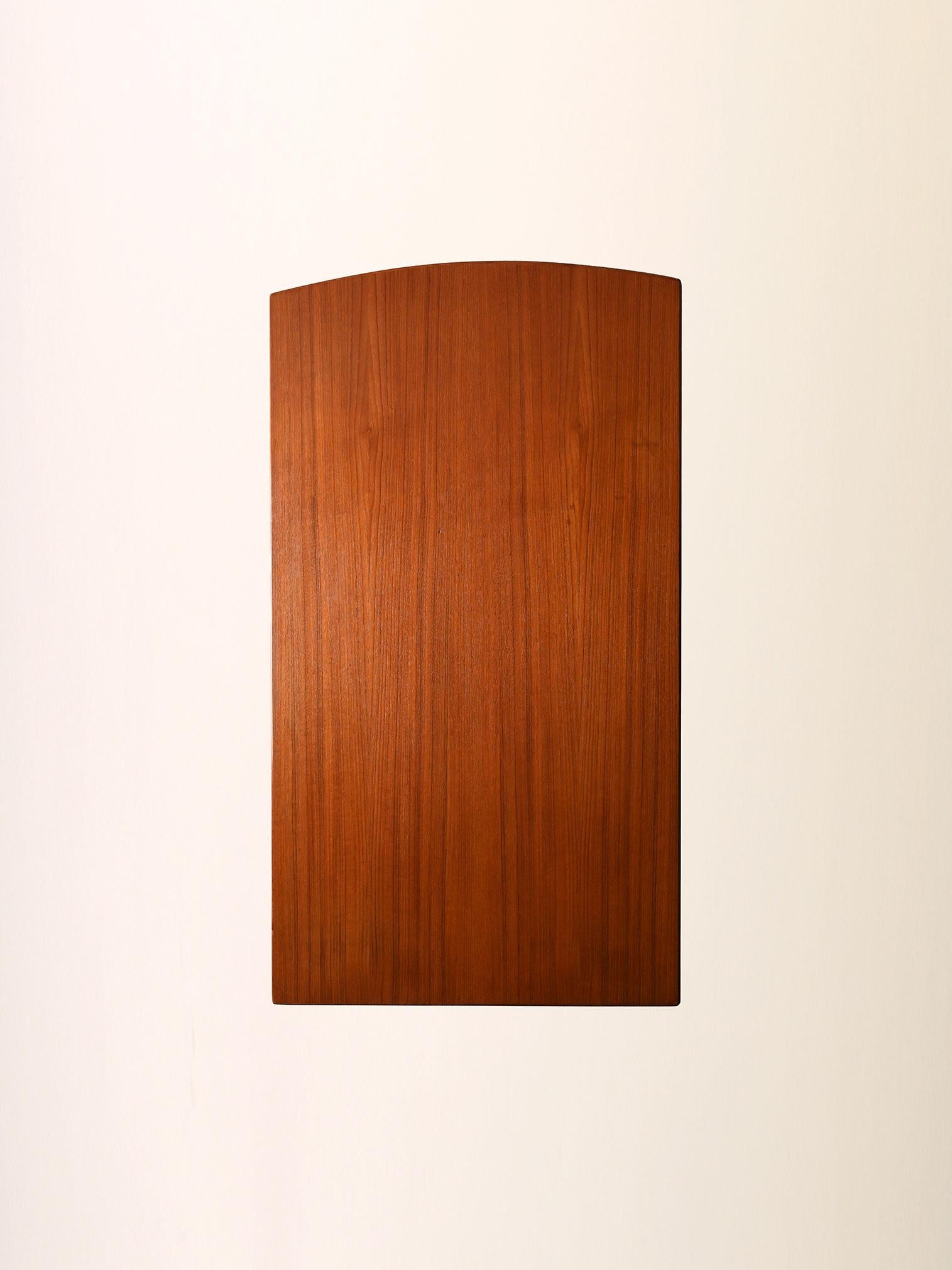 Scandinavian vintage teak desk with three drawers For Sale 3