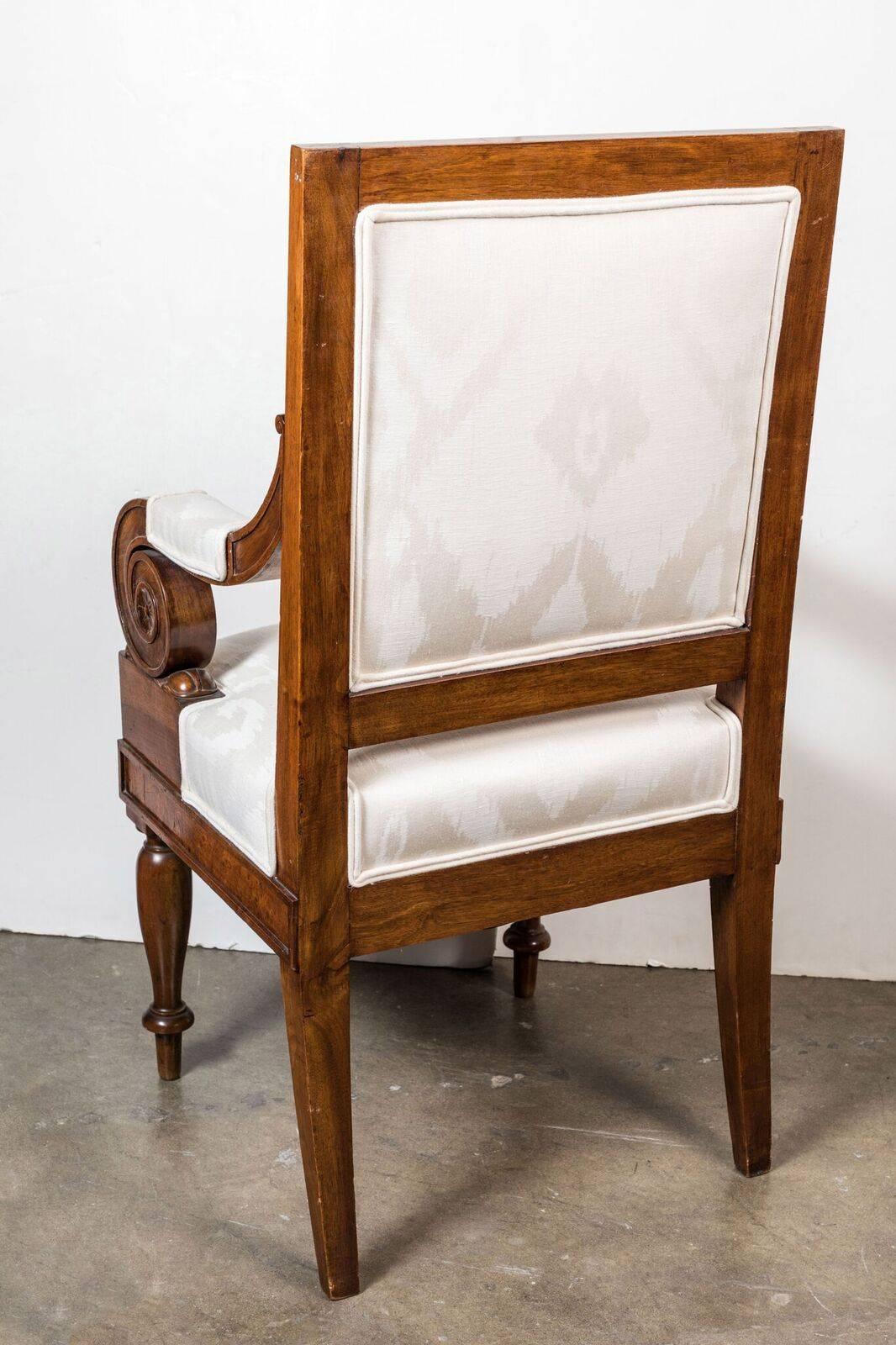 Scroll Arm, Naples Chairs, circa 1920 In Excellent Condition For Sale In Newport Beach, CA