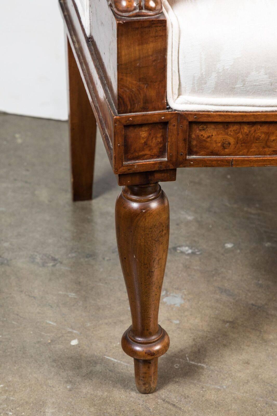 Chestnut Scroll Arm, Naples Chairs, circa 1920 For Sale