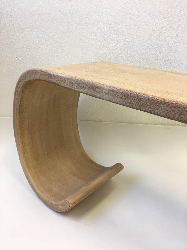 Scroll Console Table In The Manner Of Karl Springer