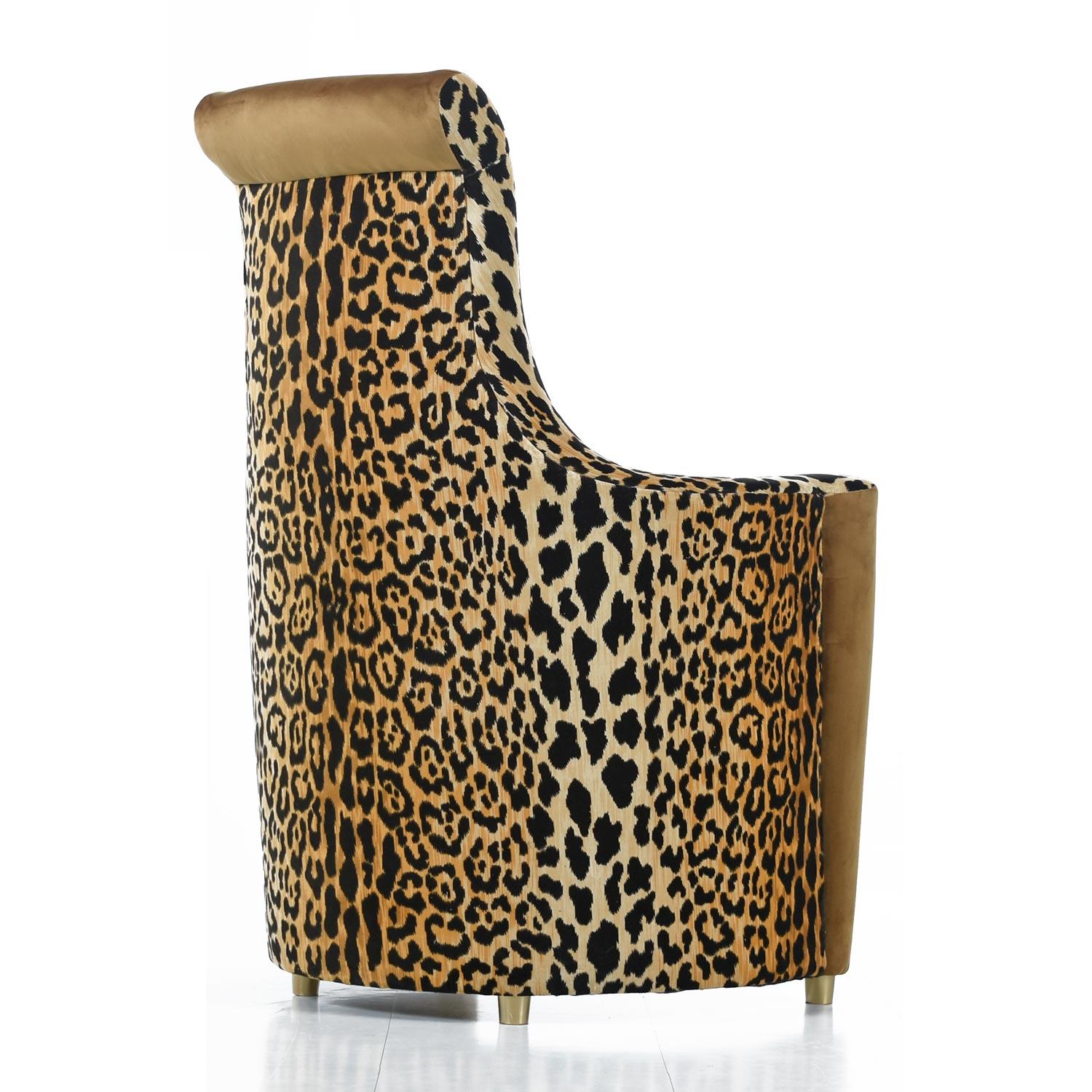 leopard high chair