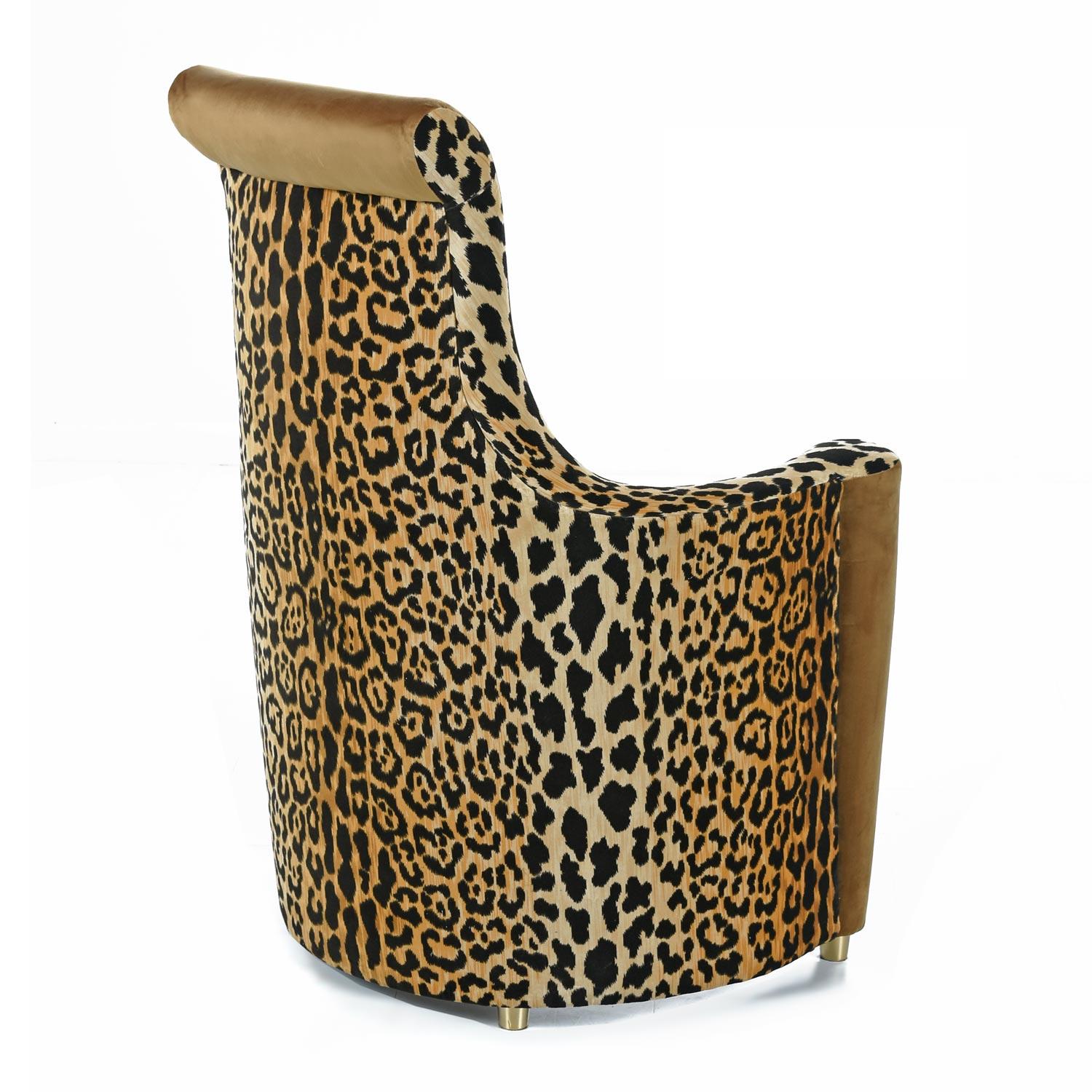 leopard print high chair