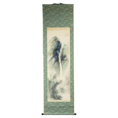 Vintage Scroll Kitsuda Eihô (1902 - 1974) Breaking of Dawn in the Mountains Japanese 