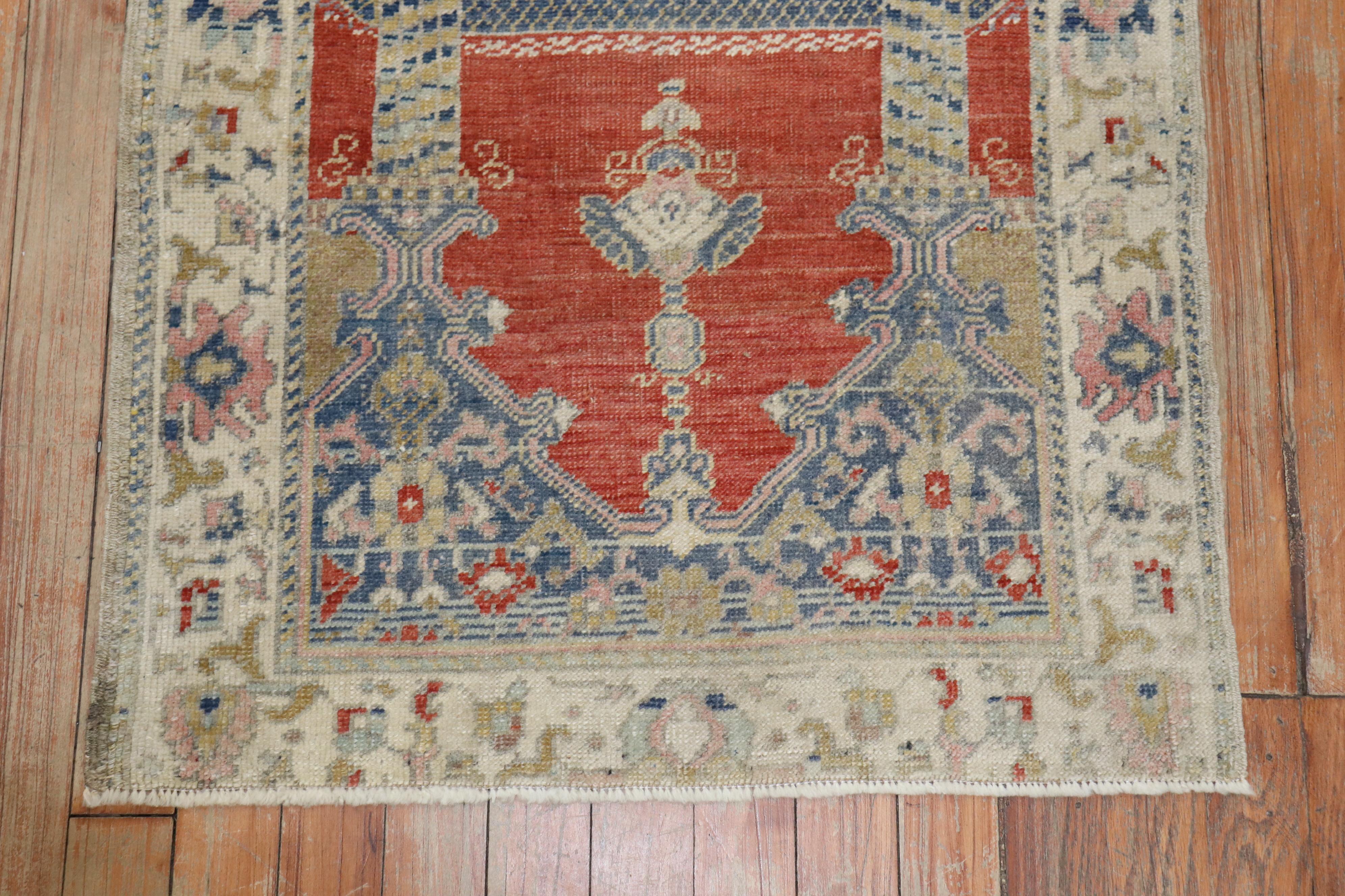 Islamic Scroll Motif Red Fine Quality Turkish Sivas Rug, Early 20th Century For Sale