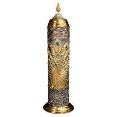 Scroll of Esther Case Centerpiece 925 Silver 24K Vermeil- Handcrafted To Order