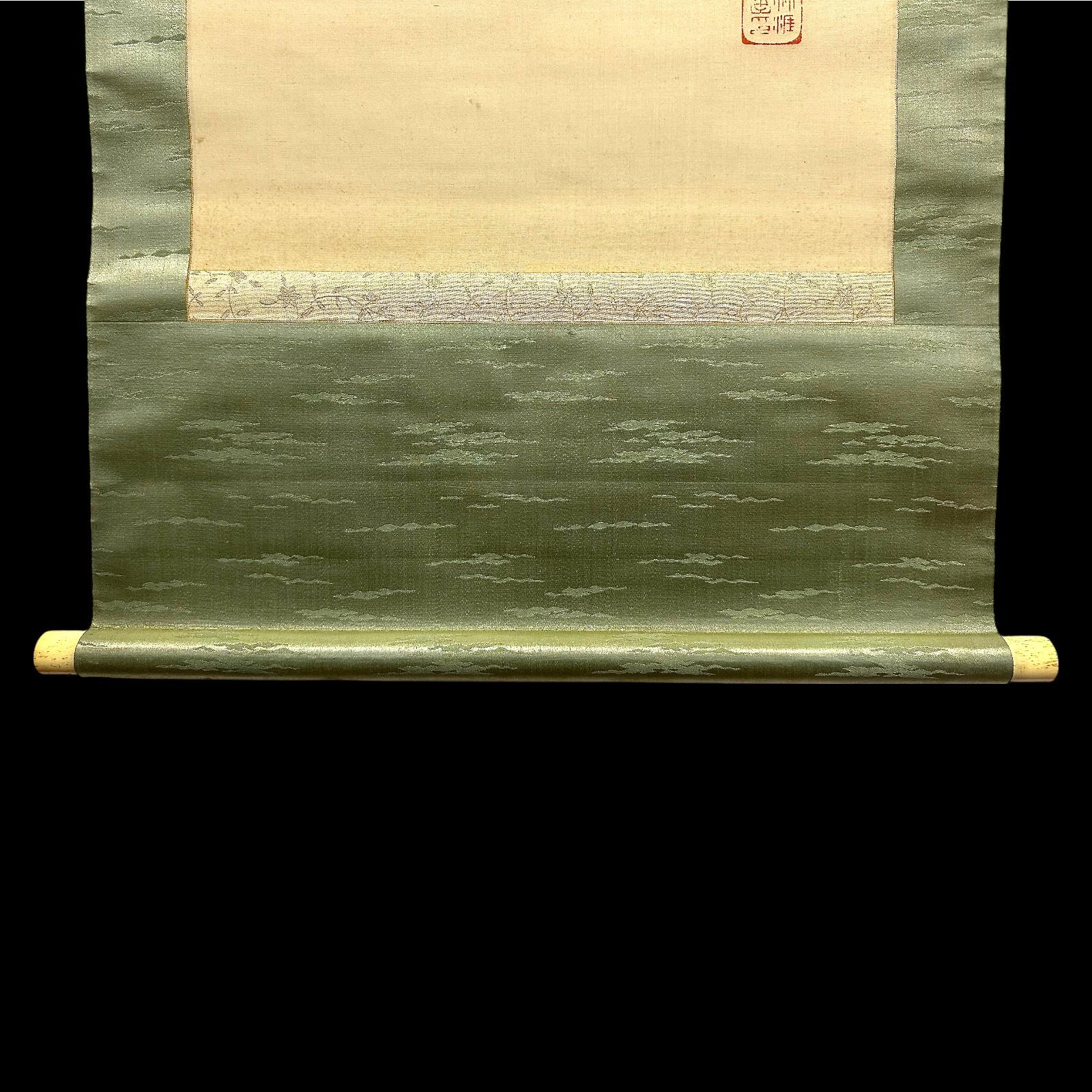Rouleau de moineaux en vol par Himejima Chikugai (1840-1928) - Début du 20e siècle en vente 3